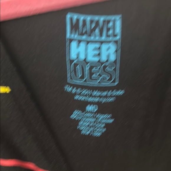 Marvel Kids' Black Graphic T-Shirt - Picture 2 of 3